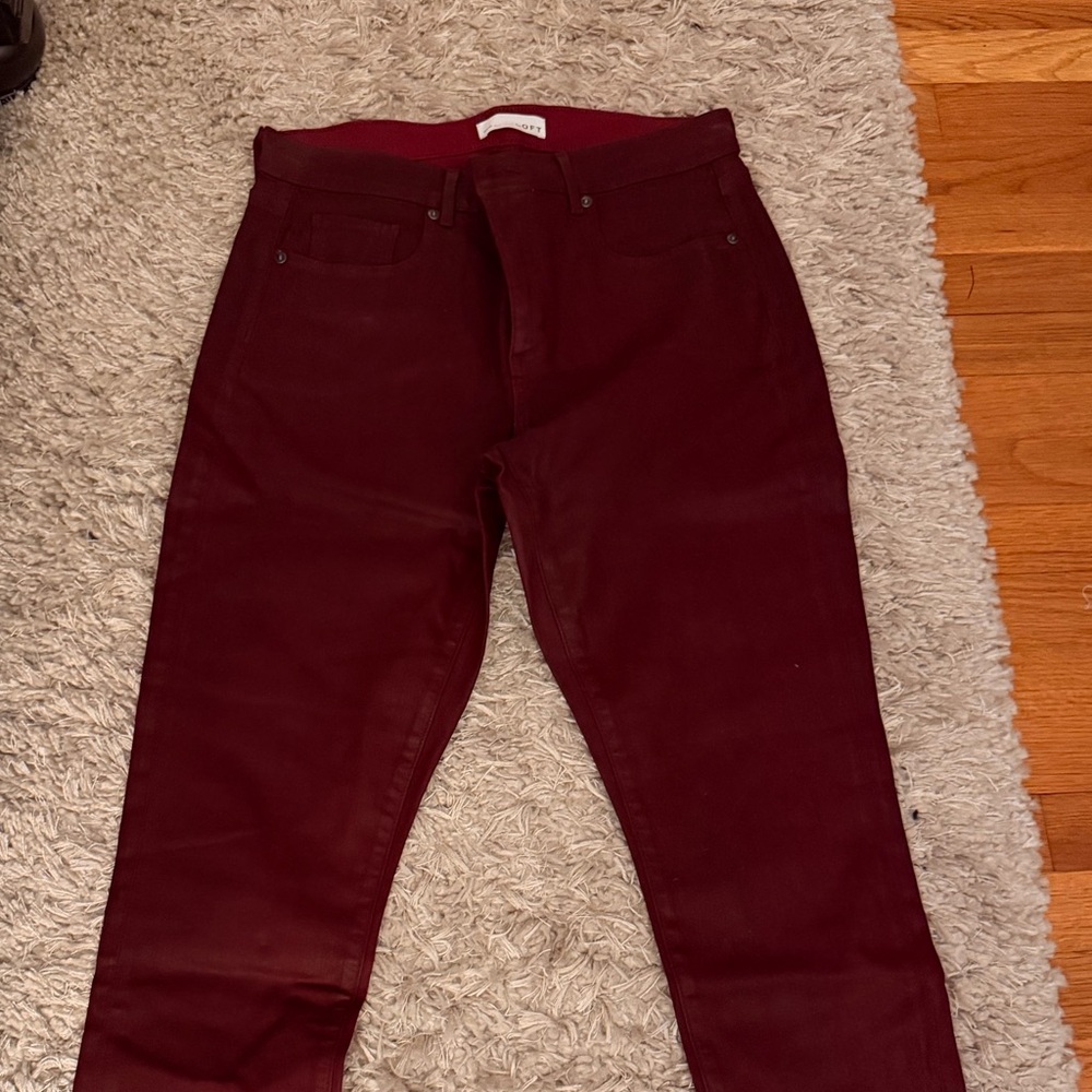 LOFT Women's coated Skinny Jeans